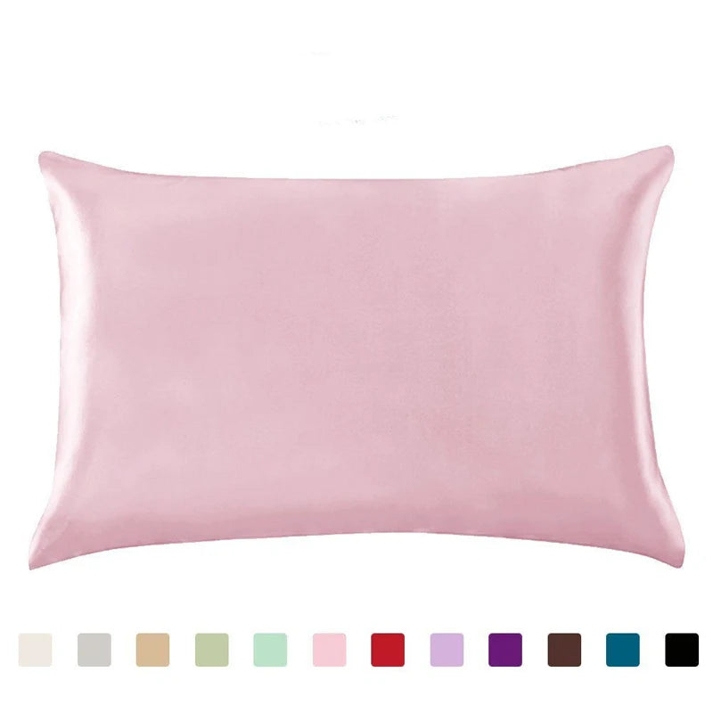 100% Silk Satin Pillowcase - Soft Mulberry Queen Cover