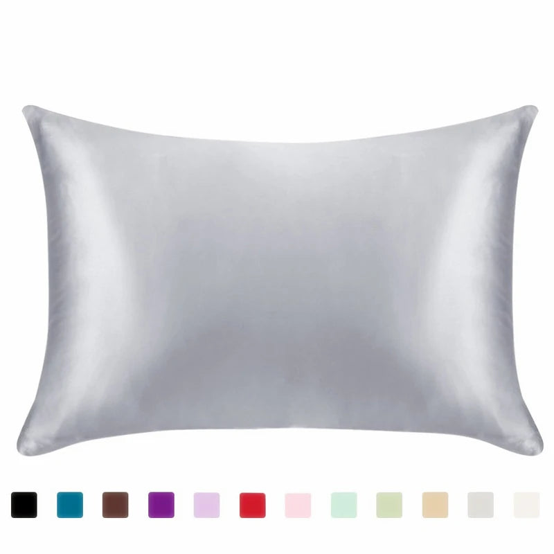 100% Silk Satin Pillowcase - Soft Mulberry Queen Cover