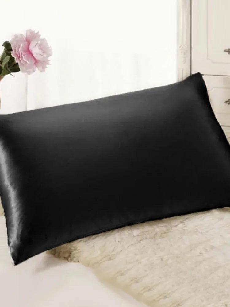 100% Silk Satin Pillowcase - Soft Mulberry Queen Cover