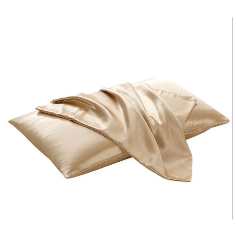 100% Silk Satin Pillowcase - Soft Mulberry Queen Cover