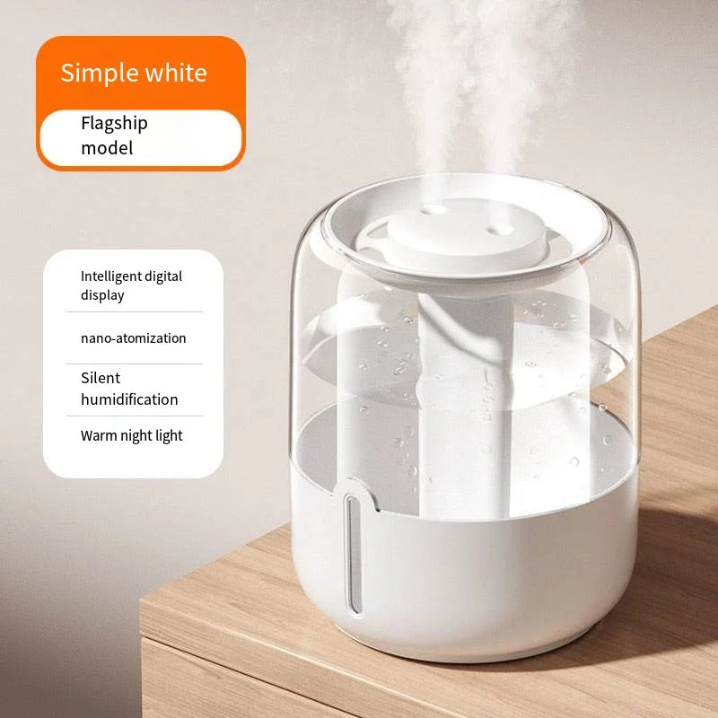 Hogar 6L USB Silent Air Humidifier Double Spray Aromatherapy